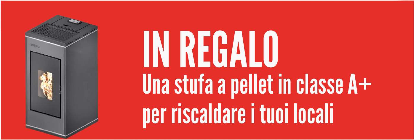 In regalo una stufa a pellet in classe A+ per riscaldare i tuoi locali